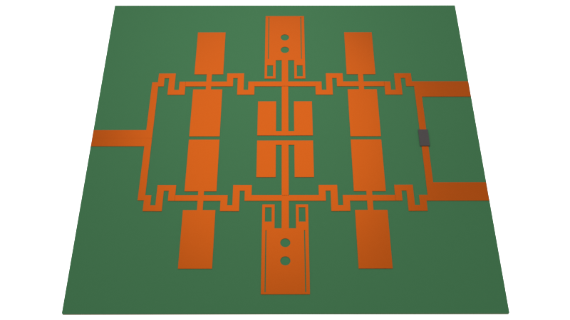 Designing a power divider for wireless communications part 3: Full divider structure